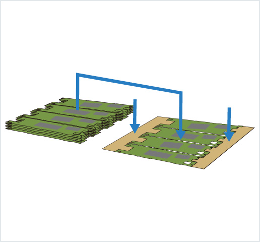 ［Image］PCB placer： HDI 基板用高精度框架排列机